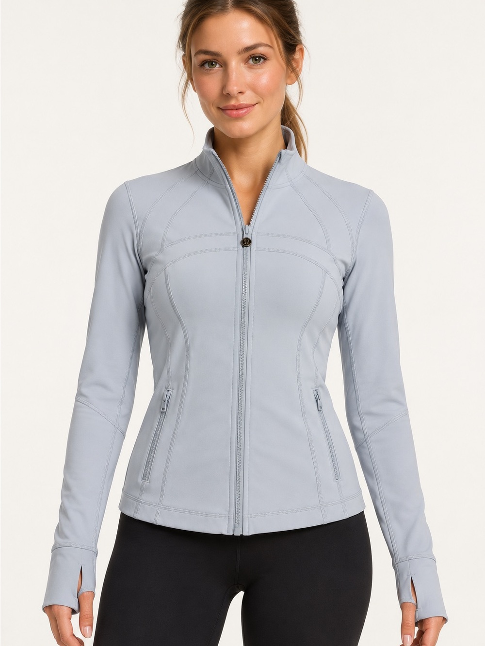 Lululemon Light Blue Define Jacket with Front Zip